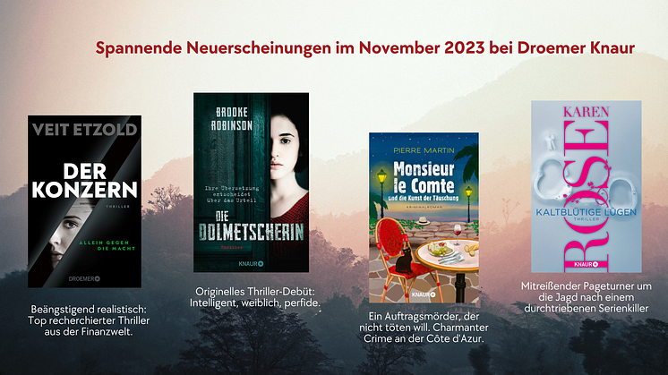 Spannungs-Highlights im November bei Droemer Knaur