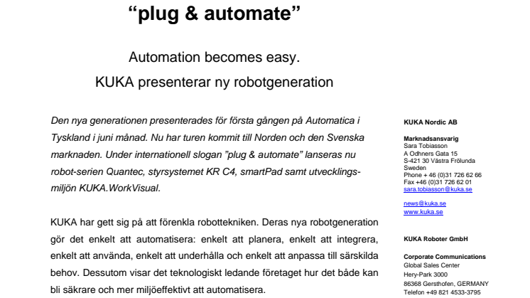 plug & automate