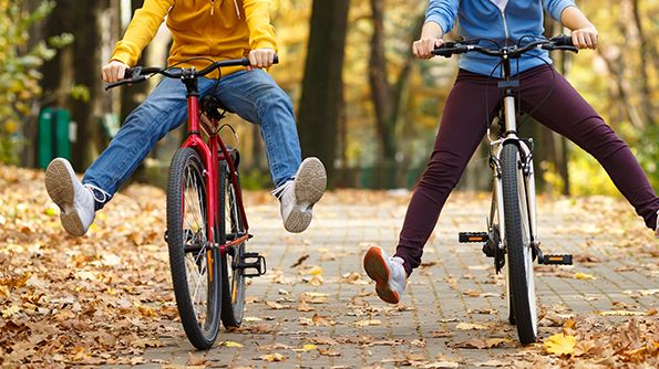 Utmaningen Gå och cykla till skolan är en insats för hälsan, miljön och en trygg trafikmiljö. Foto: Getty Images