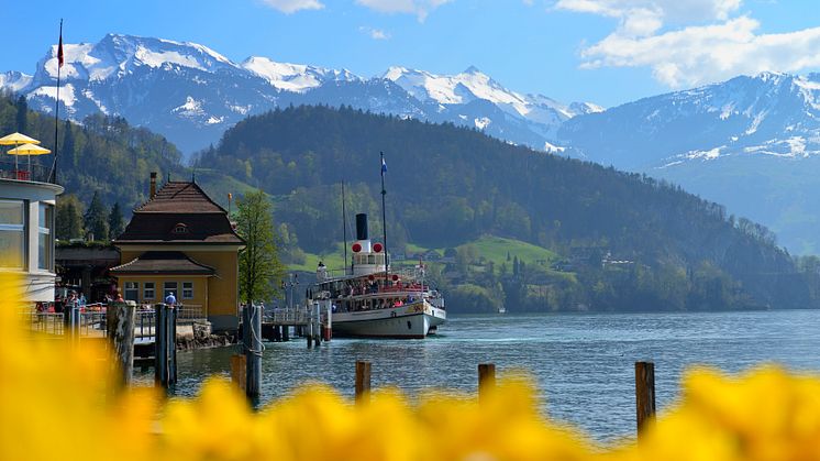 Ostersonntag auf dem Dampfschiff Uri (Luzern-Vierwaldstättersee) © Christian Perret/SGV