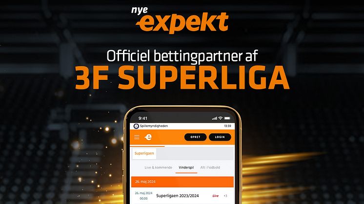 Nye expekt bliver officiel bettingpartner af 3F Superliga