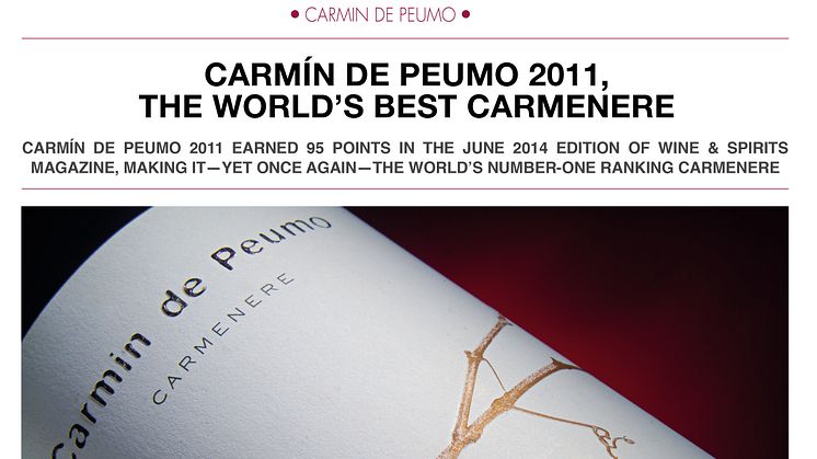 Carmín de Peumo 2011 - Världens bästa Carmenere