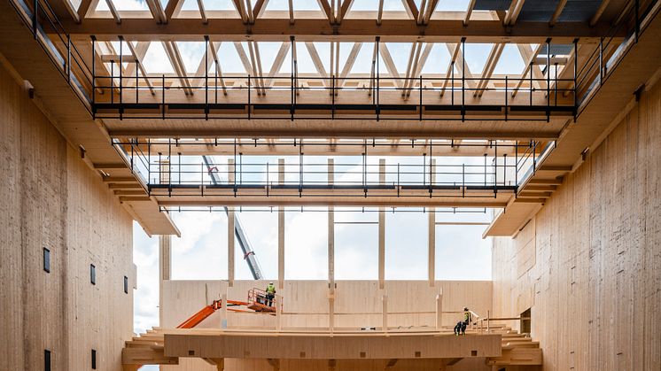 Kulturhuset Sara i Skellefteå är ett av världens högsta trähus Foto: Jonas Westling för Martinsons