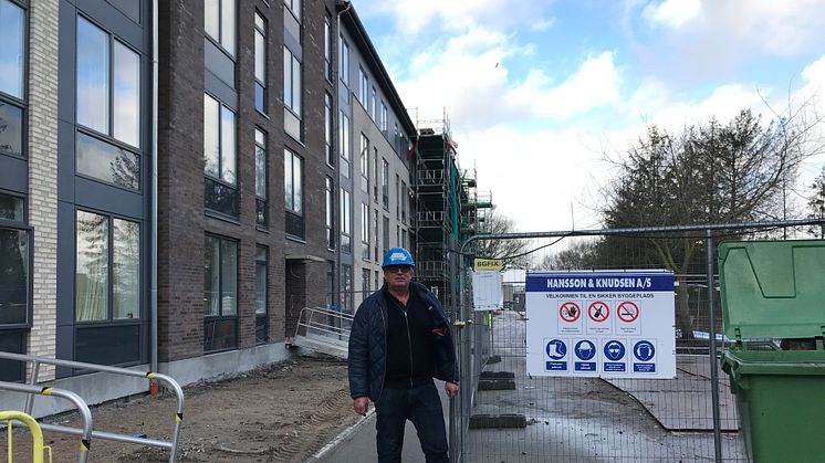 Projektleder Klaus Wedel Berthelsen fra Hansson & Knudsen har et tæt samarbejde med Bygma Odense