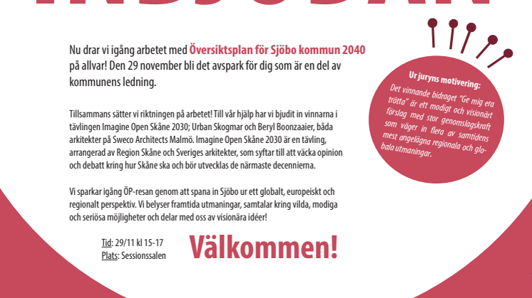 Pressinbjudan: Översiktsplan 2040 startar