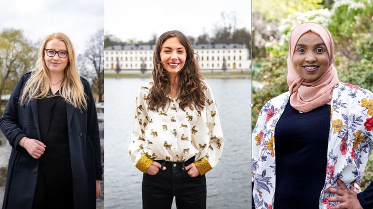 Kompassrosstipendiater 2021: Emina Sesto, Eleonora Svanberg och Muna Idow