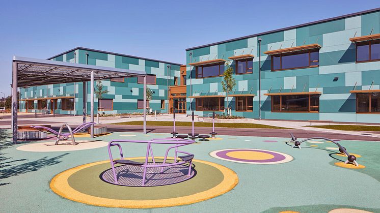 Glänningeskolan i Laholm som är nominerad till Årets Bygge 2020