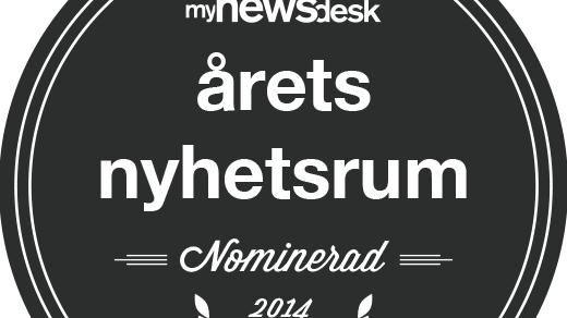 Logo Nominerad Årets Nyhetsrum 2014