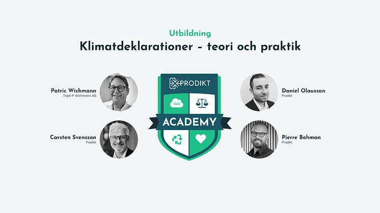 Prodikt - Utbildning i klimatdeklarationer – teori och praktik