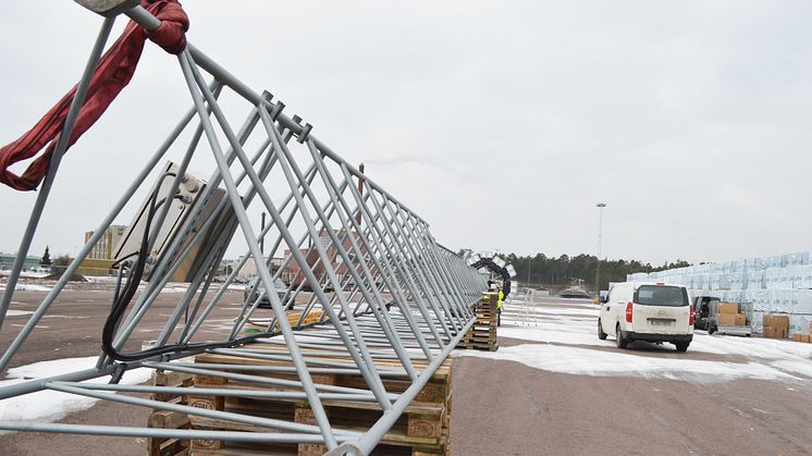 Smålandshamnar Oskarshamn - Först i Sverige med Titan LED mastbelysning