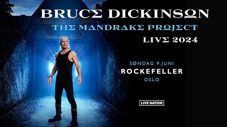 BRUCE DICKINSON TIL OSLO MED THE MANDRAKE PROJECT!