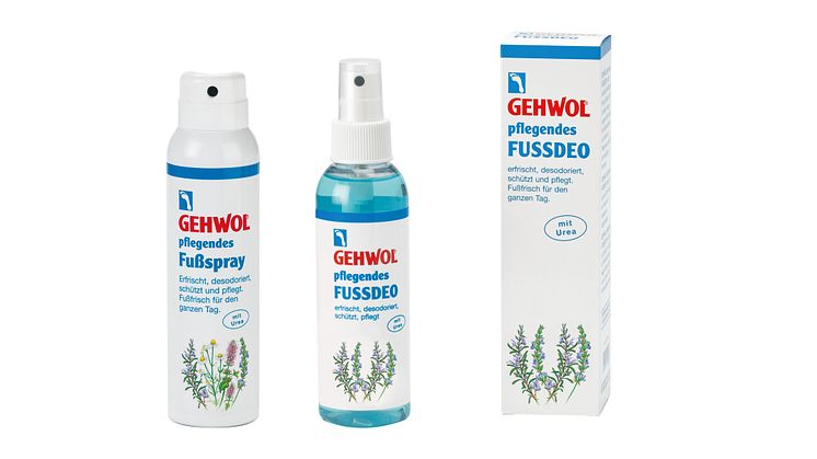 GEHWOL pflegendes Fußdeo und Fußspray: Frischekick auf Knopfdruck