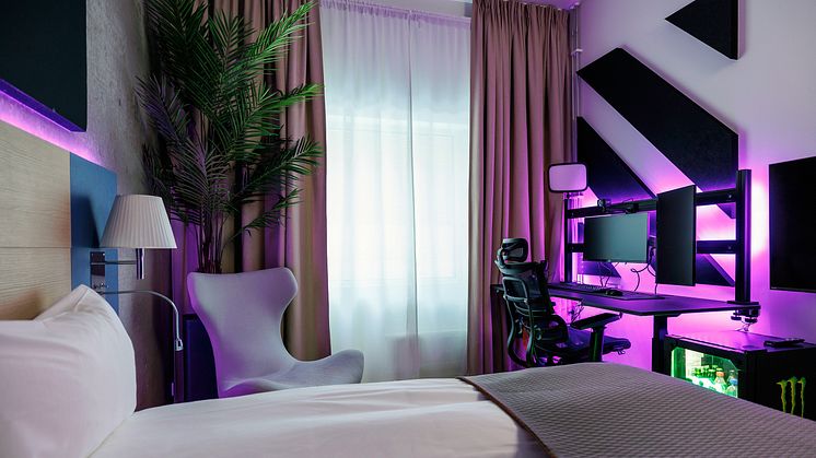 Svenska Gsign och Quality Hotel Expo på Fornebu först ut med gamingrum i Norge. Foto: Knut Neerland, Magent.