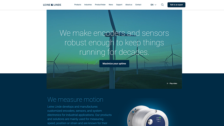 Leine Linde unveils newly redesigned website to enhance user experience.