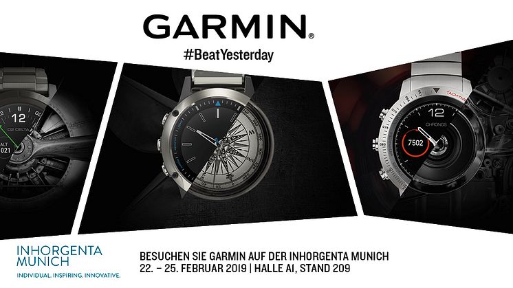 Garmin erstmals auf der INHORGENTA MUNICH