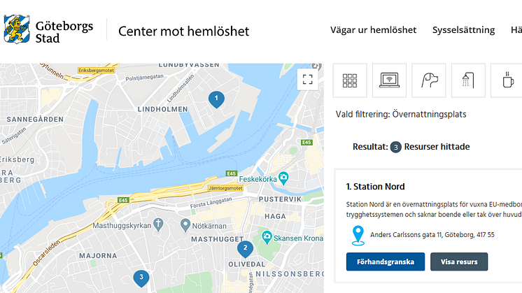 Nu öppnar Center mot hemlöshet sin nya webb. Där kan personer som lever i hemlöshet hitta själva hitta hjälp.