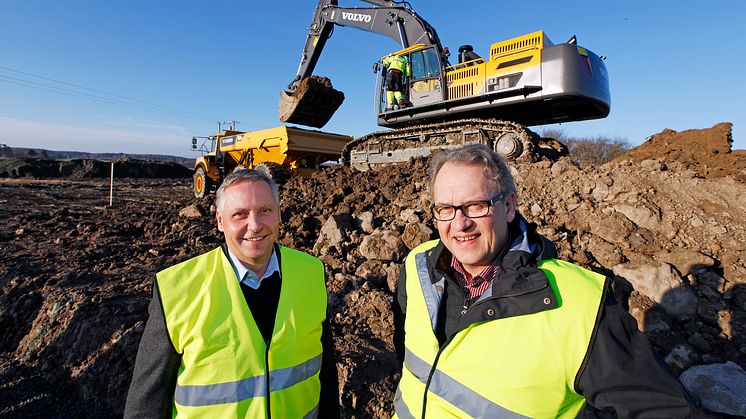 Byggstart för Swecons nya huvudkontor - Christer Söderberg och Håkan Pettersson