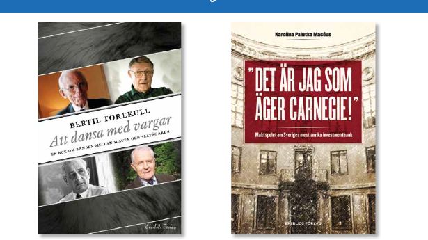 Bertil Torekull dansar med vargar och maktspelet om Carnegie bland vårens böcker på Ekerlids Förlag