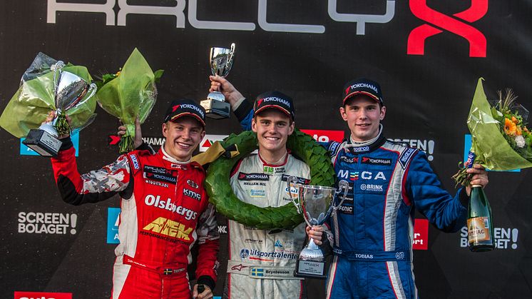 Supercar-lites pallen med Thomas Bryntesson, Oliver Eriksson och Tobias Brink