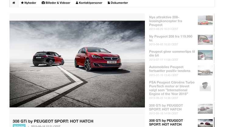 Peugeot: Driving Web Traffic With Mynewsdesk