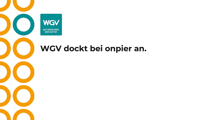 Auch WGV dockt bei onpier an – Start mit Use Case zur THG-Prämie.