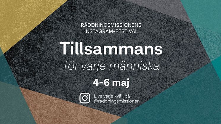 Räddningsmissionen fixar musikfestival på Instagram