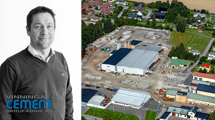 Torbjörn Nilsson, ny VD på Vinninga Cementvarufabrik AB