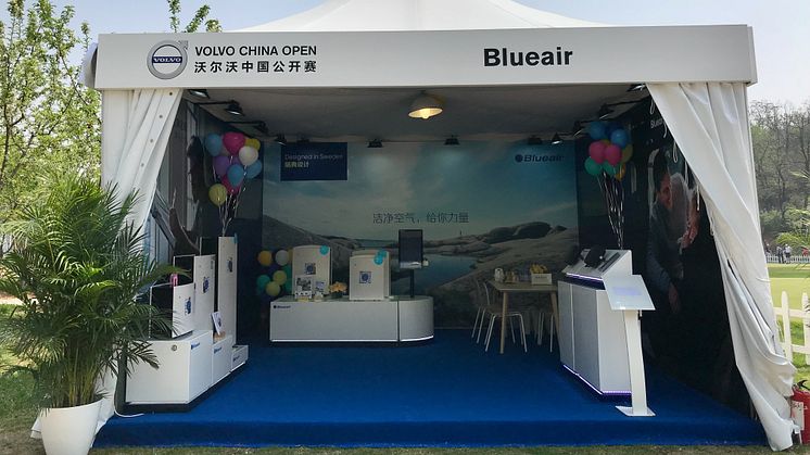 Blueair provides Clean Air at Volvo China Open