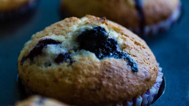 Blåbärsmuffins kan innehålla mer än ditt rekommenderade sockerintag