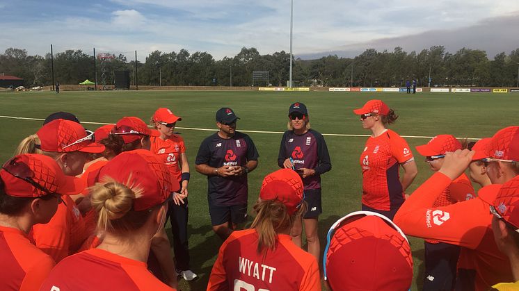 Keightley addresses her team.