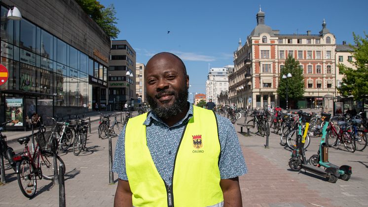 "Nu blir det ännu viktigare att planera sin resa och välja en annan väg om man inte har ett ärende längs Rudbecksgatan", säger projektledare Philip Kabunga. Foto: Fredrik Kellén