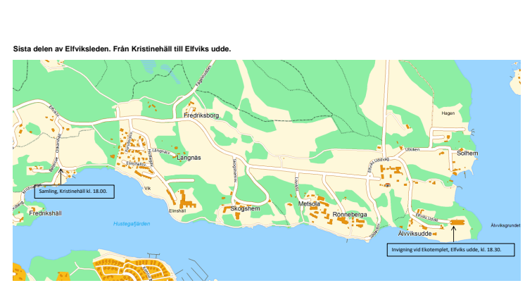 Karta Kristinehäll-Elfviks udde