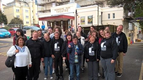 Boathouse members at the Devonshire Park Theatre,Eastbourne