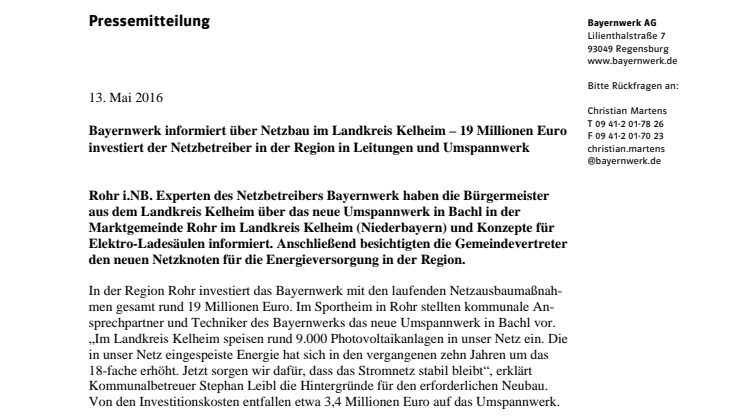 Kommunalpolitiker informieren sich über Netzbau im Landkreis Kelheim