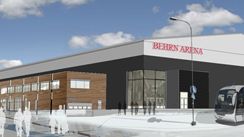 Pressvisning av ishallen Behrn arena, Örebro