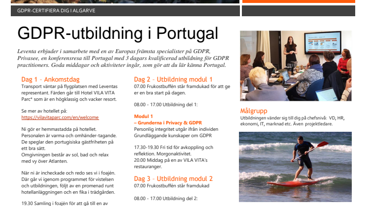 GDPR-utbildning Algarve