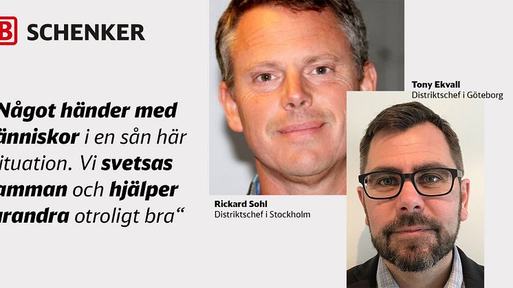 Rickard Sohl, Distriktschef i Stockholm och Tony Ekvall, Distriktschef i Göteborg