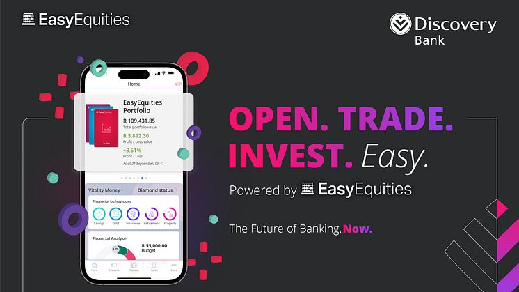 Discovery Bank clients can now open a new EasyEquities account, or link an existing one, seamlessly through the Discovery Bank app