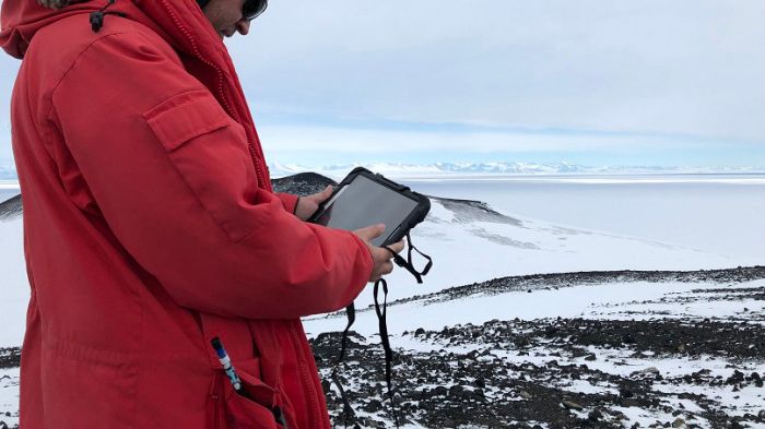 Erik at Antarctica