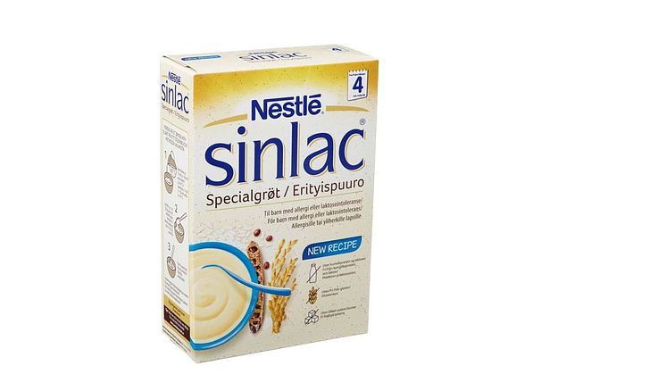 Nestlé tilbakekaller Sinlac Spesialgrøt
