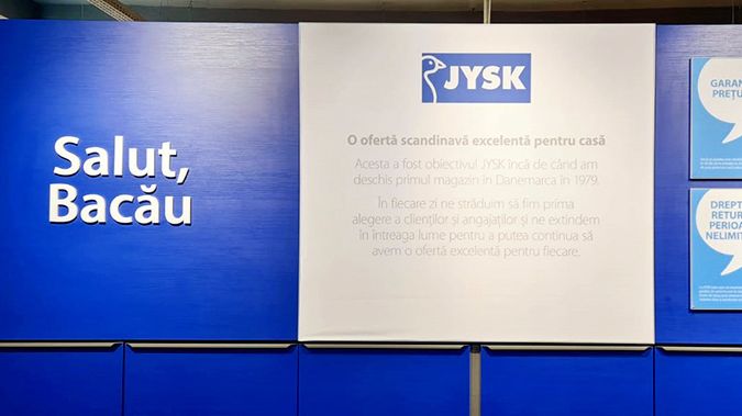 JYSK Bacău Centru se deschide pe 27 mai 2021. Va fi cel de-al doilea magazin din oraș.