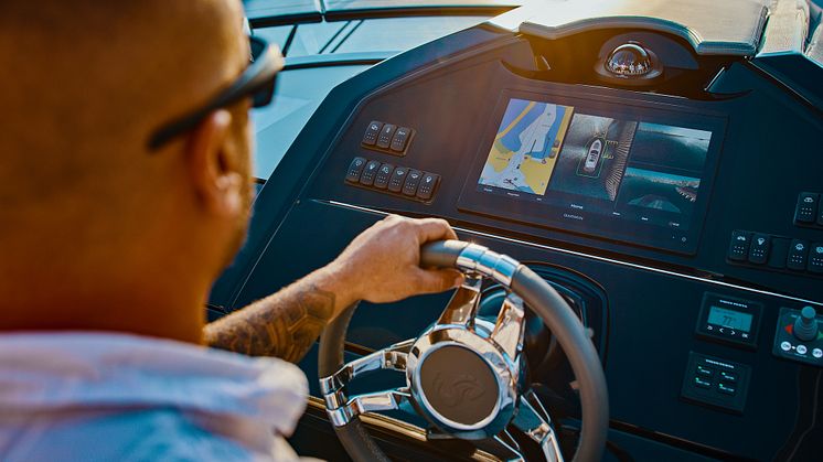 Zu jeder Zeit den Rundum-Blick haben: Das Garmin Surround View Marinekamera-System sendet eine 360-Grad-Ansicht in Echtzeit an kompatible Kartenplotter oder Multifunktionsdisplays.