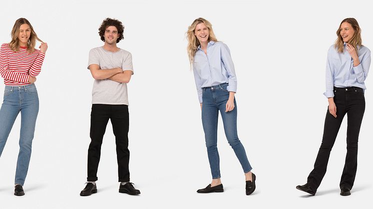 MUD jeans svanemerker nå nesten hele kolleksjonen sin. Ikke mindre enn 40 jeansmodeller kan nå smykke seg med det suverent best kjente miljømerket vi har. Foto: MUD jeans