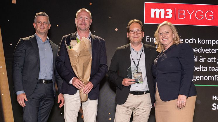 M3 Bygg tar emot priset "Sweden´s Best Managed Companies"