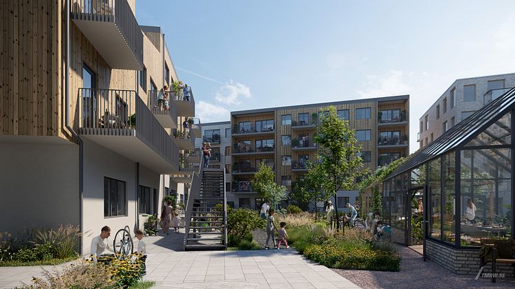 Byggstart för Linnea Garden i Rosendal, Uppsala