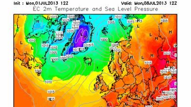 Juliväder, när viker högtrycket?