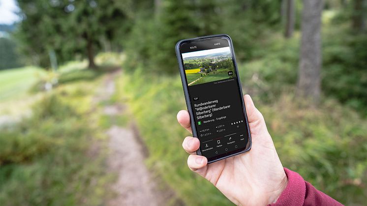 Wandernadeln am Rundwanderweg „W@nderbarer Silberberg“ digital sammeln (Foto: TVE)