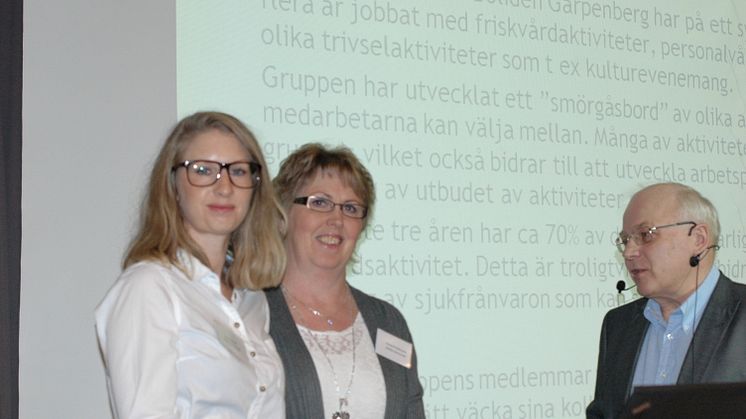 Friskvårdsgruppen i Boliden Garpenberg tilldelas SveMins arbetsmiljöpris 2013