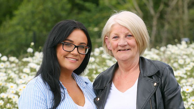 Pictured is Bangor stroke survivor Carla Thompson and mum Cathy Thompson who also had a stroke. 