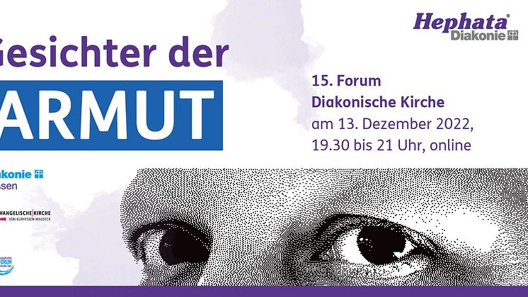 "Gesichter der Armut": Einladung zum digitalen Forum Diakonische Kirche 